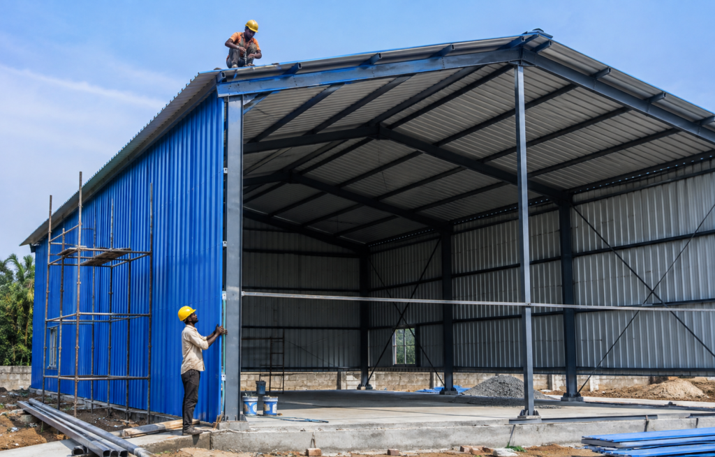 metal shed work